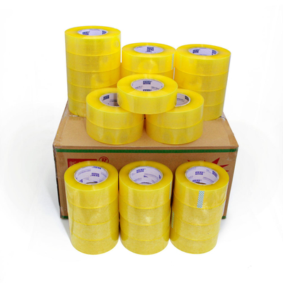 Custom BOPP Adhesive Tape Clear Yellow Electrical Tape